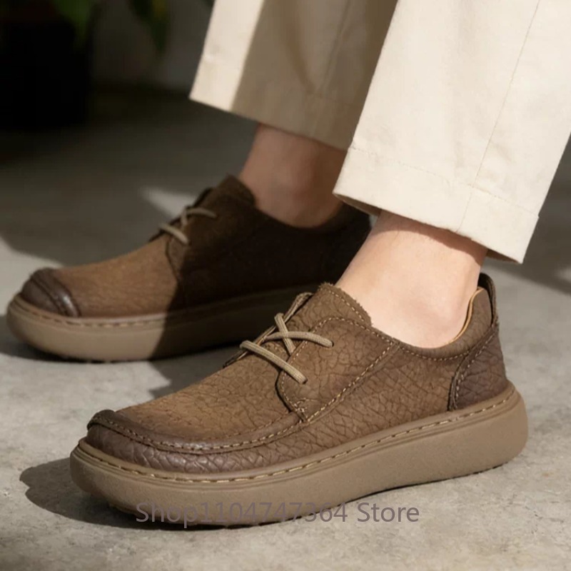Men Shoes For Office Work - Zapatos de cuero informales con suela