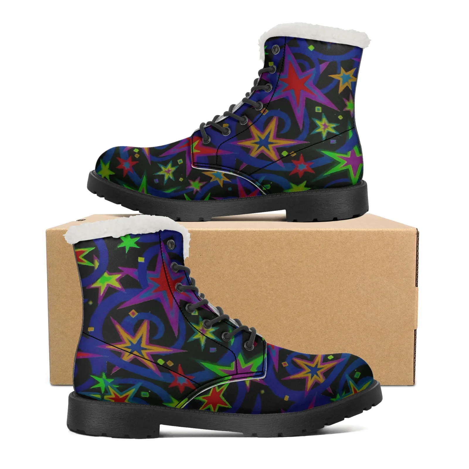 Men Shoes Eu To Us Size - Botas de nieve de felpa Starlit
