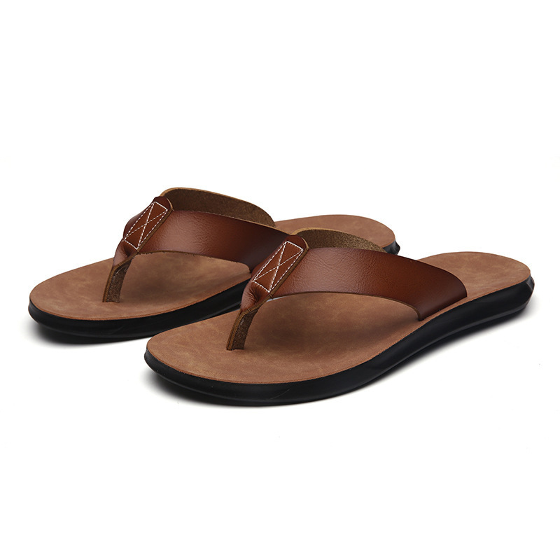 Men Shoes Type - Sandalias Italianas de Cuero Nuevas para
