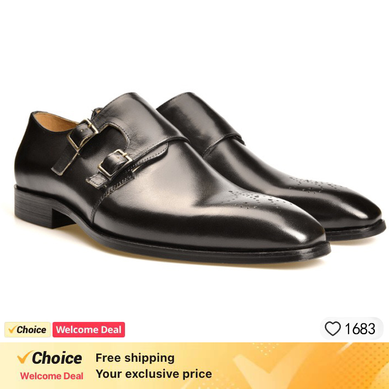 Men Shoes Eu To Us Size - Zapatos de Vestir de Cuero para