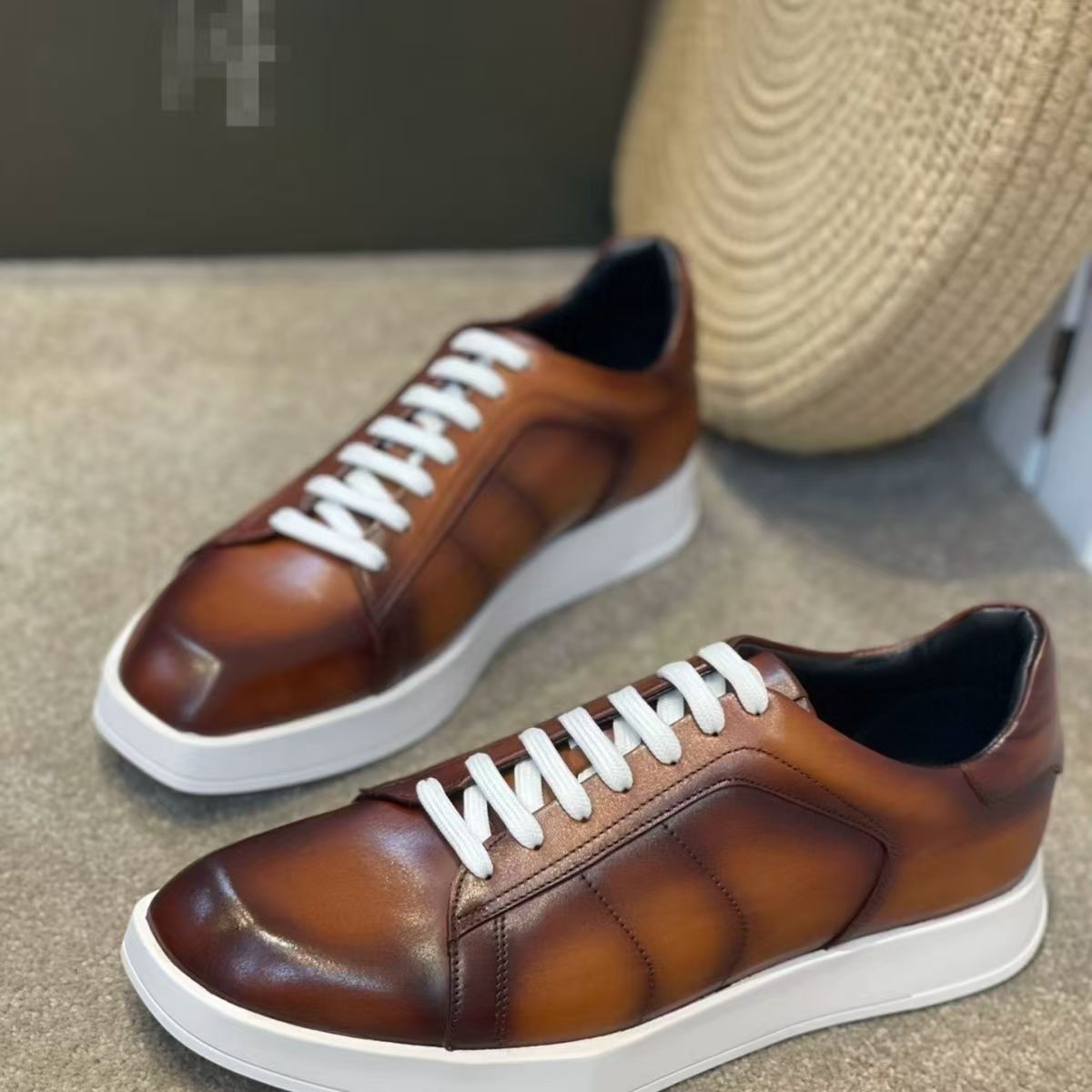 Men Shoes Eu To Us Size - Zapatos de hombre de piel de