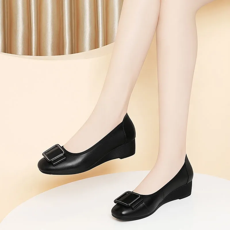 Men Shoes For Office Work - Zapatos de mujer con punta redonda,