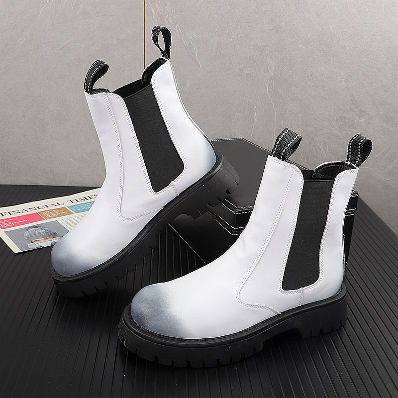 Men Shoes Type - Botas de cuero genuino de lujo