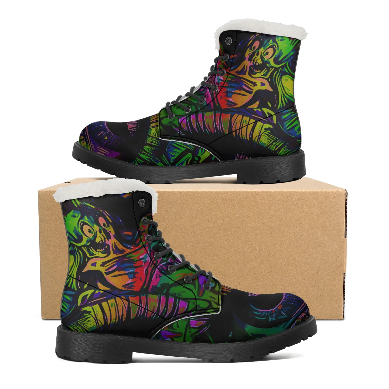 Men Shoes Eu To Us Size - Botas de Nieve de Felpa con