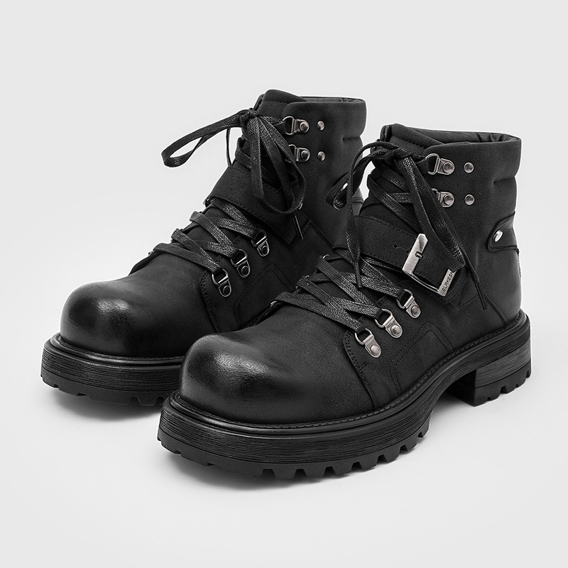Men Shoes Type - Botas de cuero de marca para