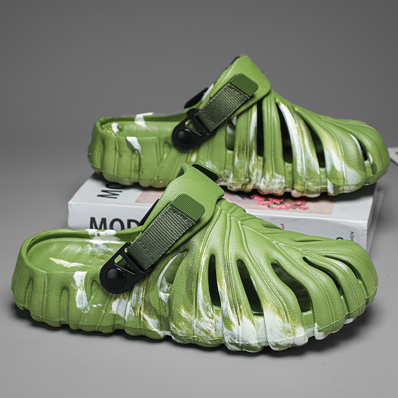Men Shoes Eu To Us Size - Sandalias de camuflaje Monstera Deliciosa zapatillas