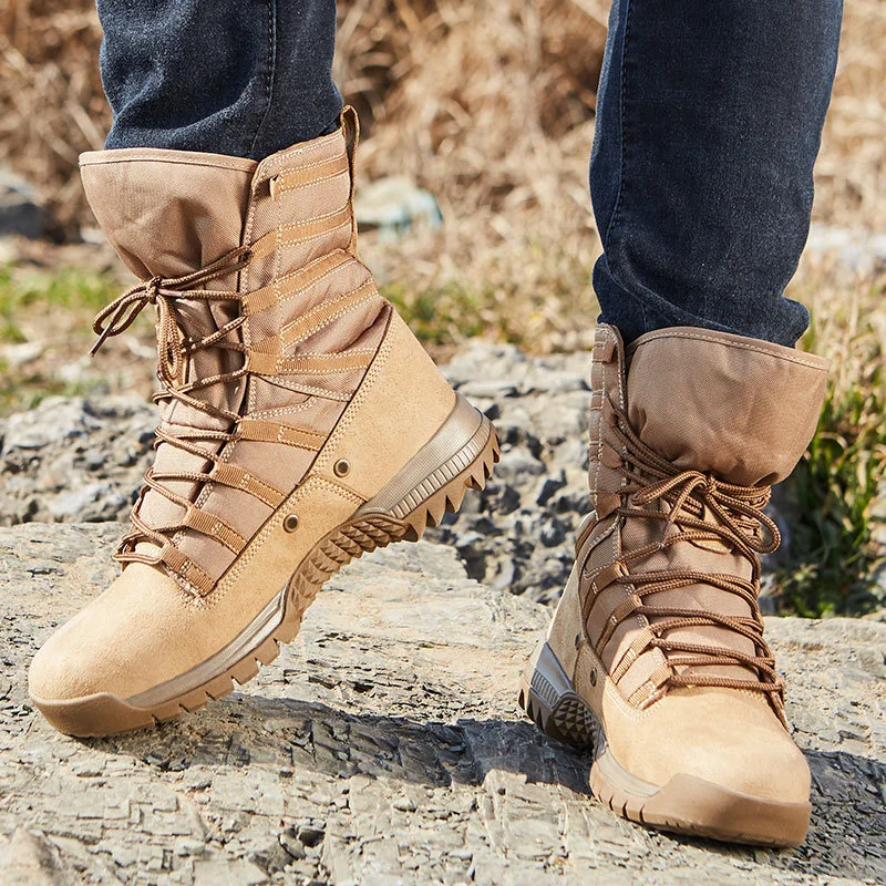 Men Shoes Eu To Us Size - Botas tácticas de desierto de tubo