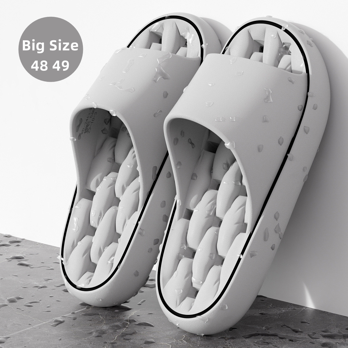 Men'S Shoes With Platform - Pantuflas de Baño de Talla Grande