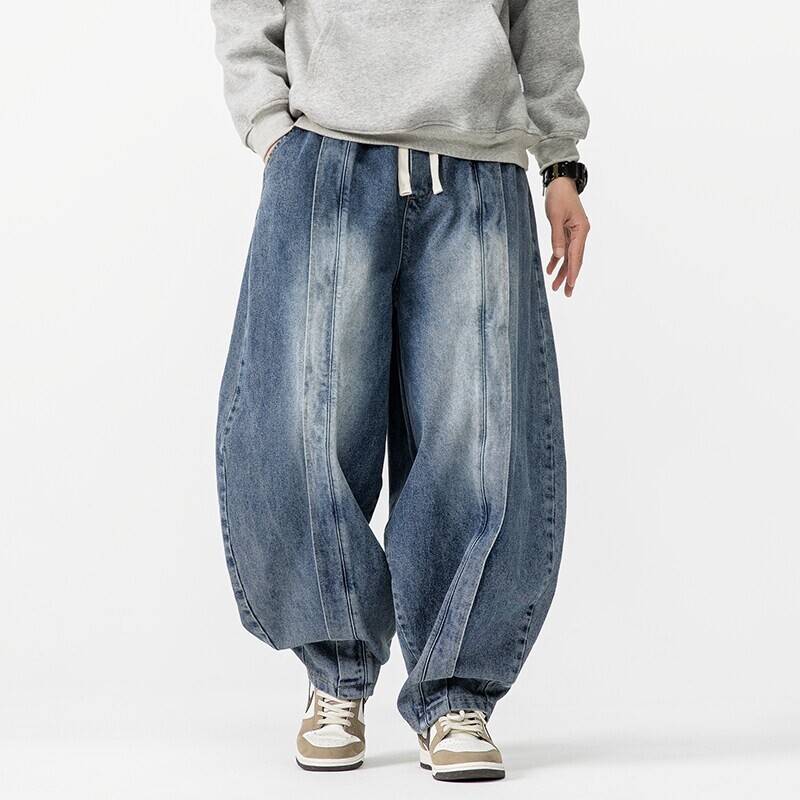 Men'S Shoes With Jeans - 2025 nuevos pantalones Harem Vintage para