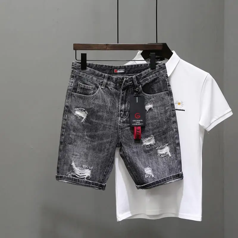 Men'S Shoes With Jeans - Pantalones vaqueros cortos para hombre, Vaqueros