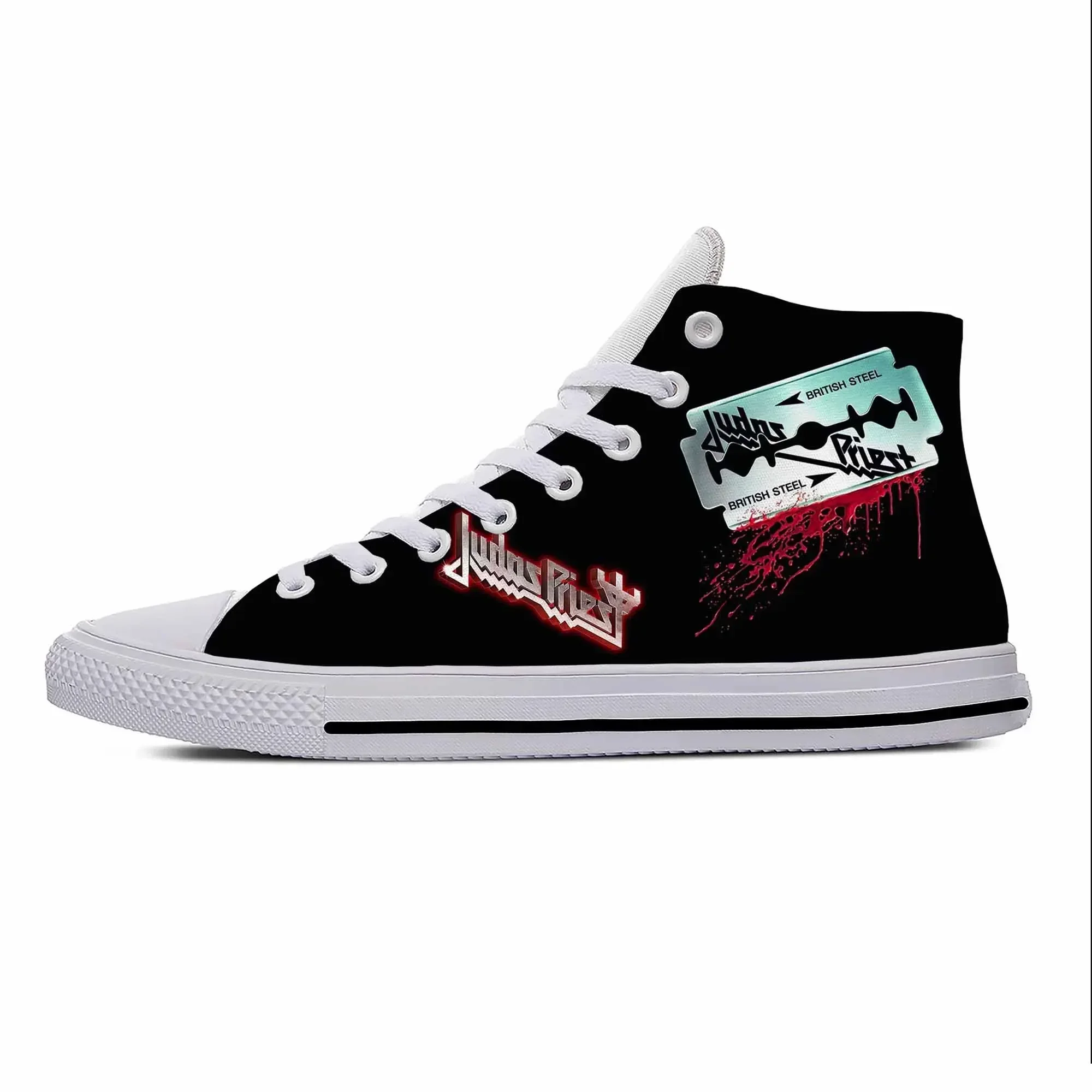 Men Shoes Marks - Priest Heavy Metal Rock Band Music