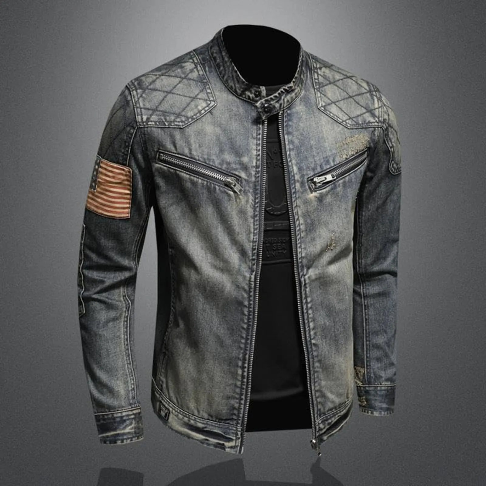 Chaqueta vaquera Vintage con c - Men'S Shoes With Jeans reseña y precio