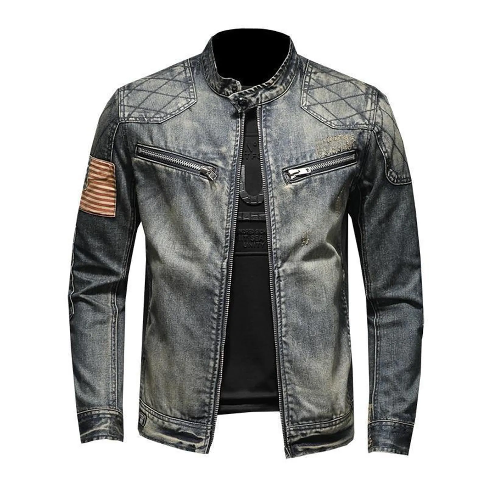 Chaqueta vaquera Vintage con c - Men'S Shoes With Jeans reseña y precio