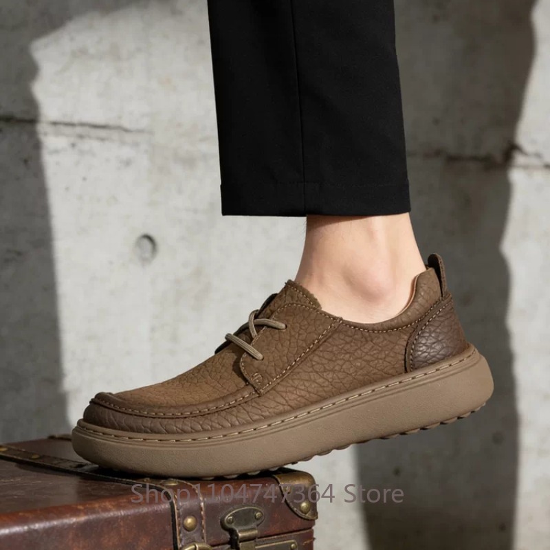 Zapatos de cuero informales co - Men Shoes For Office Work reseña y precio