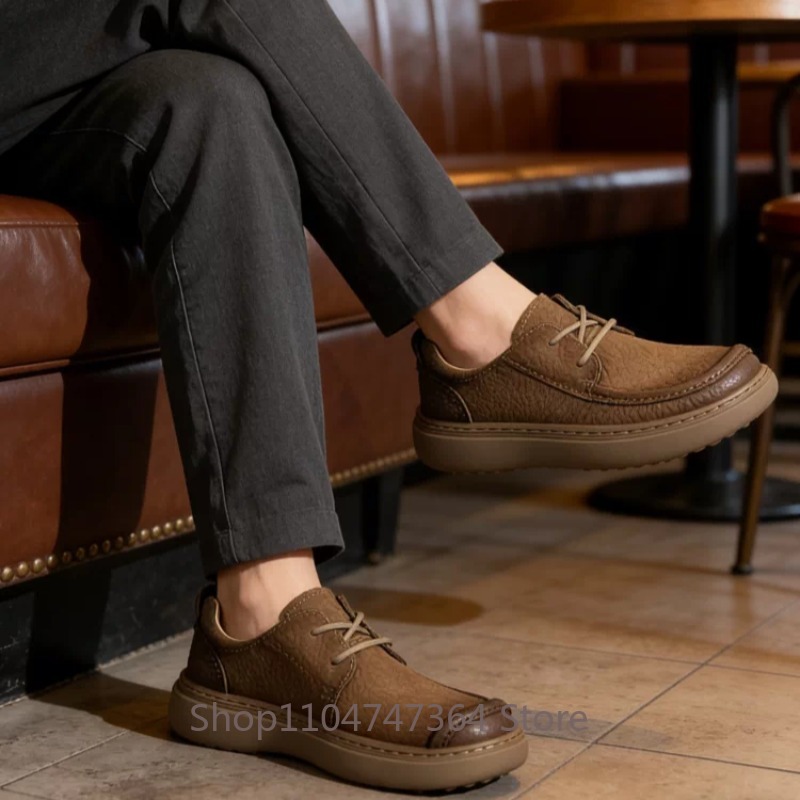 Zapatos de cuero informales co - Men Shoes For Office Work reseña y precio