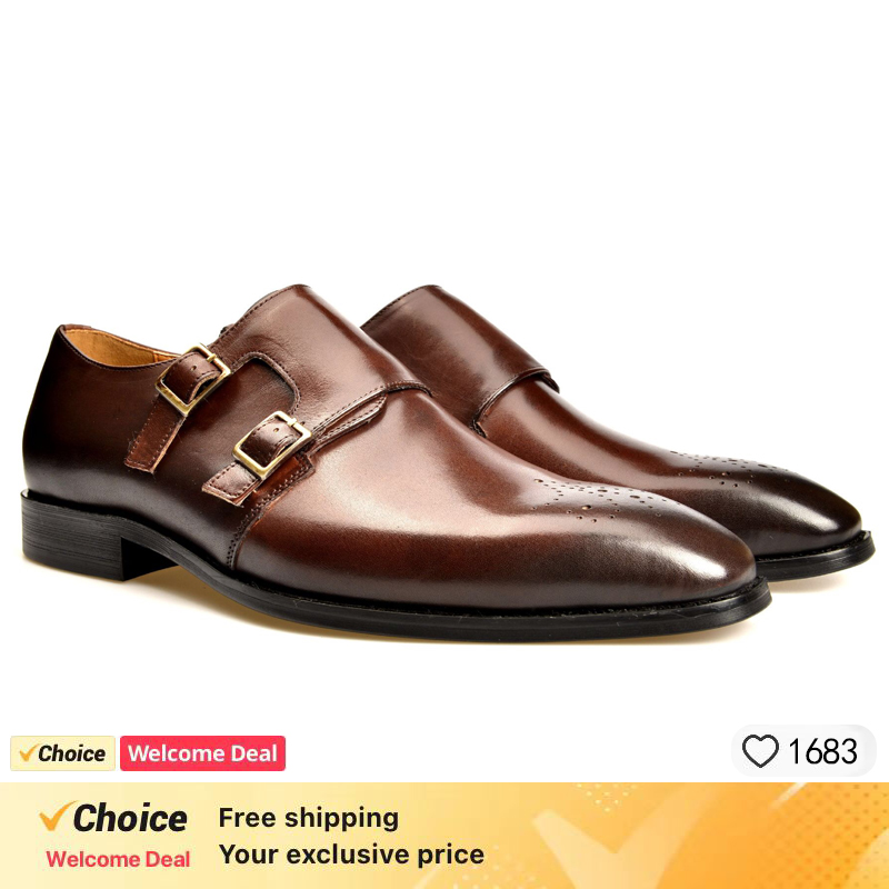 Zapatos de Vestir de Cuero par - Men Shoes Eu To Us Size reseña y precio