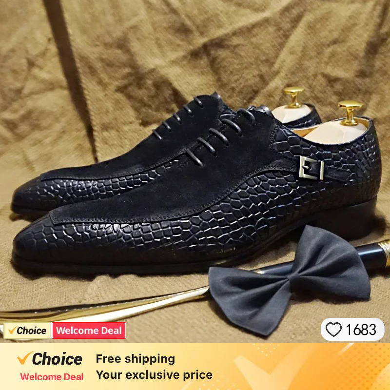 Zapatos de Vestir de Cuero par - Men Shoes Eu To Us Size reseña y precio