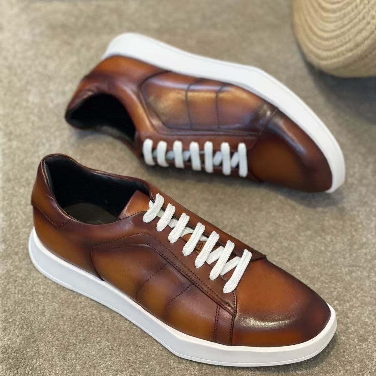 Zapatos de hombre de piel de v - Men Shoes Eu To Us Size reseña y precio