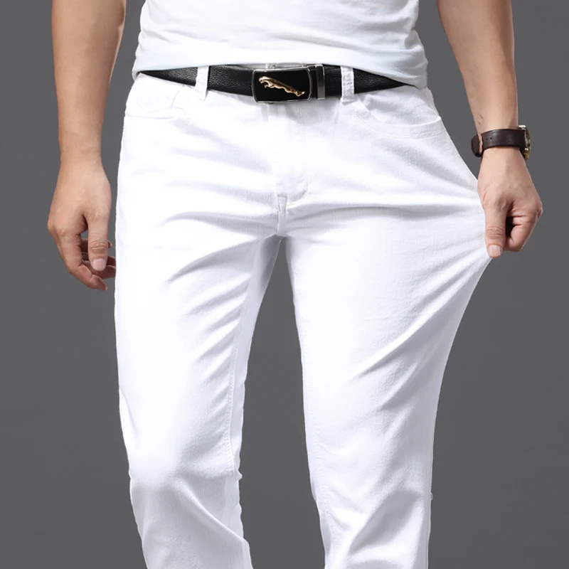 Pantalones vaqueros blancos aj - Men'S Shoes With Jeans reseña y precio