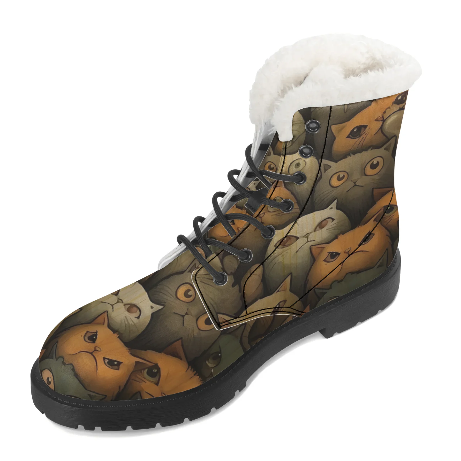 Botas de nieve de felpa con es - Men Shoes Eu To Us Size reseña y precio