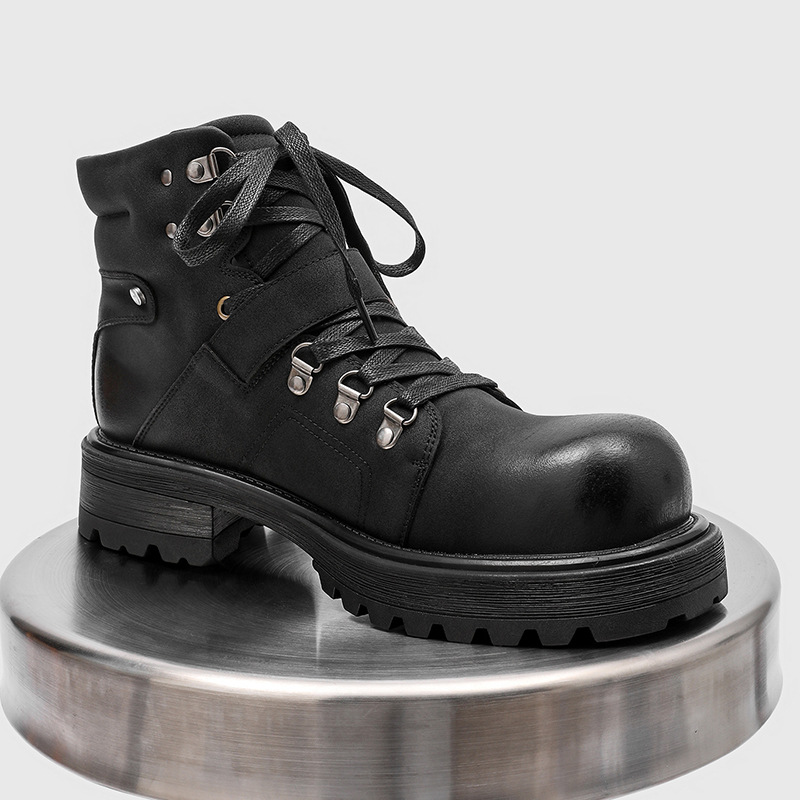Botas de cuero de marca para h - Men Shoes Type reseña y precio