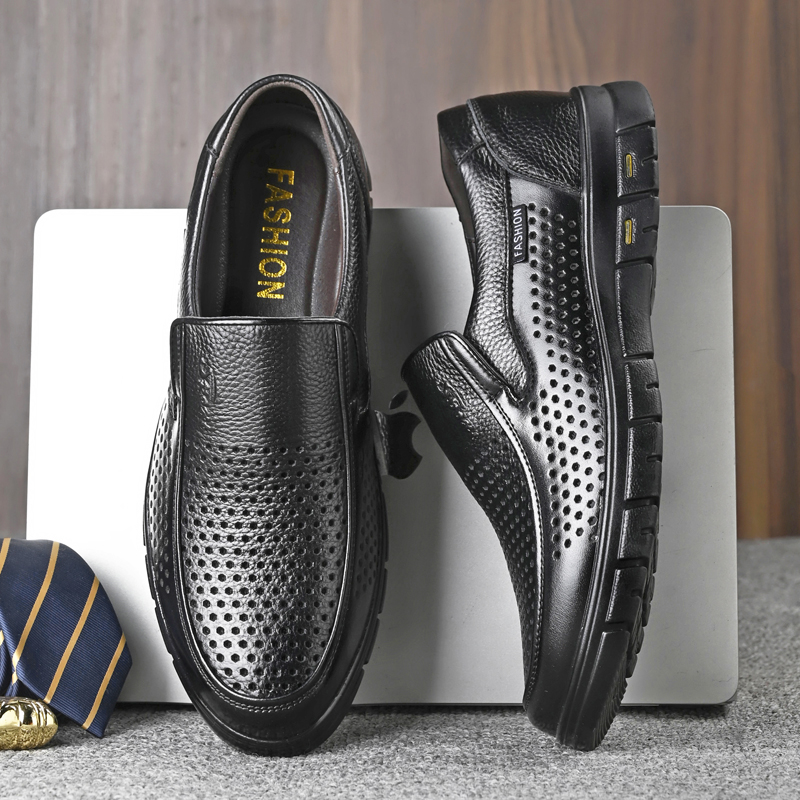 Sandalias de cuero genuino par - Men Shoes Eu To Us Size reseña y precio