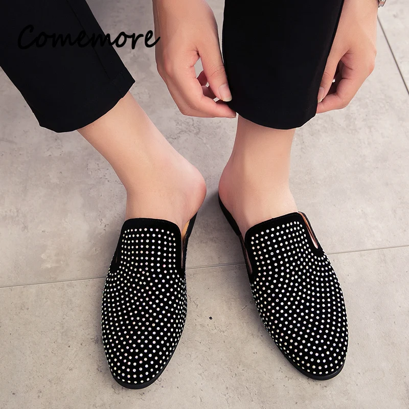 Zapatos de cuero con diamantes - Men Shoes Louboutin reseña y precio